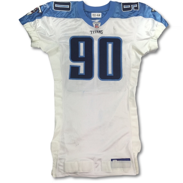 Jevon Kearse 2002 Tennessee Titans Game Worn Jersey (Photo Match, Team Source)