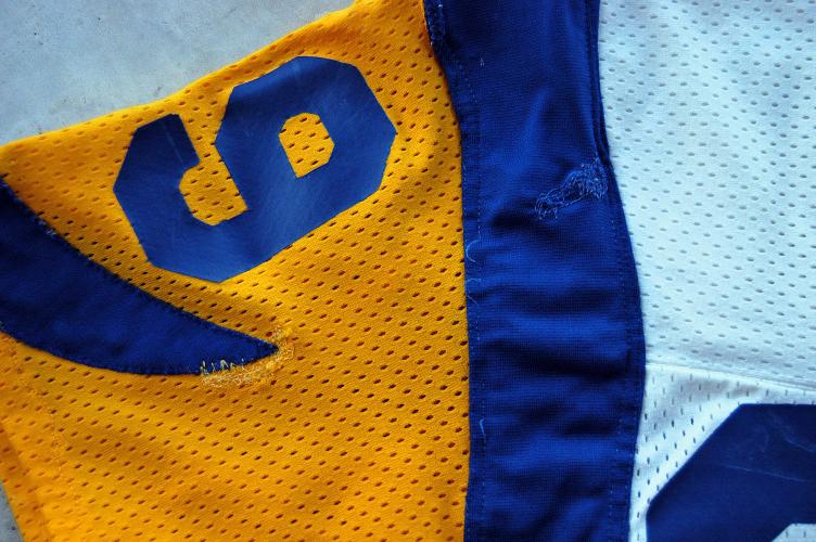 Lot Detail - Greg Meisner Mid 80's Los Angeles Rams Game Worn Jersey  (Repairs, MEARS A10)