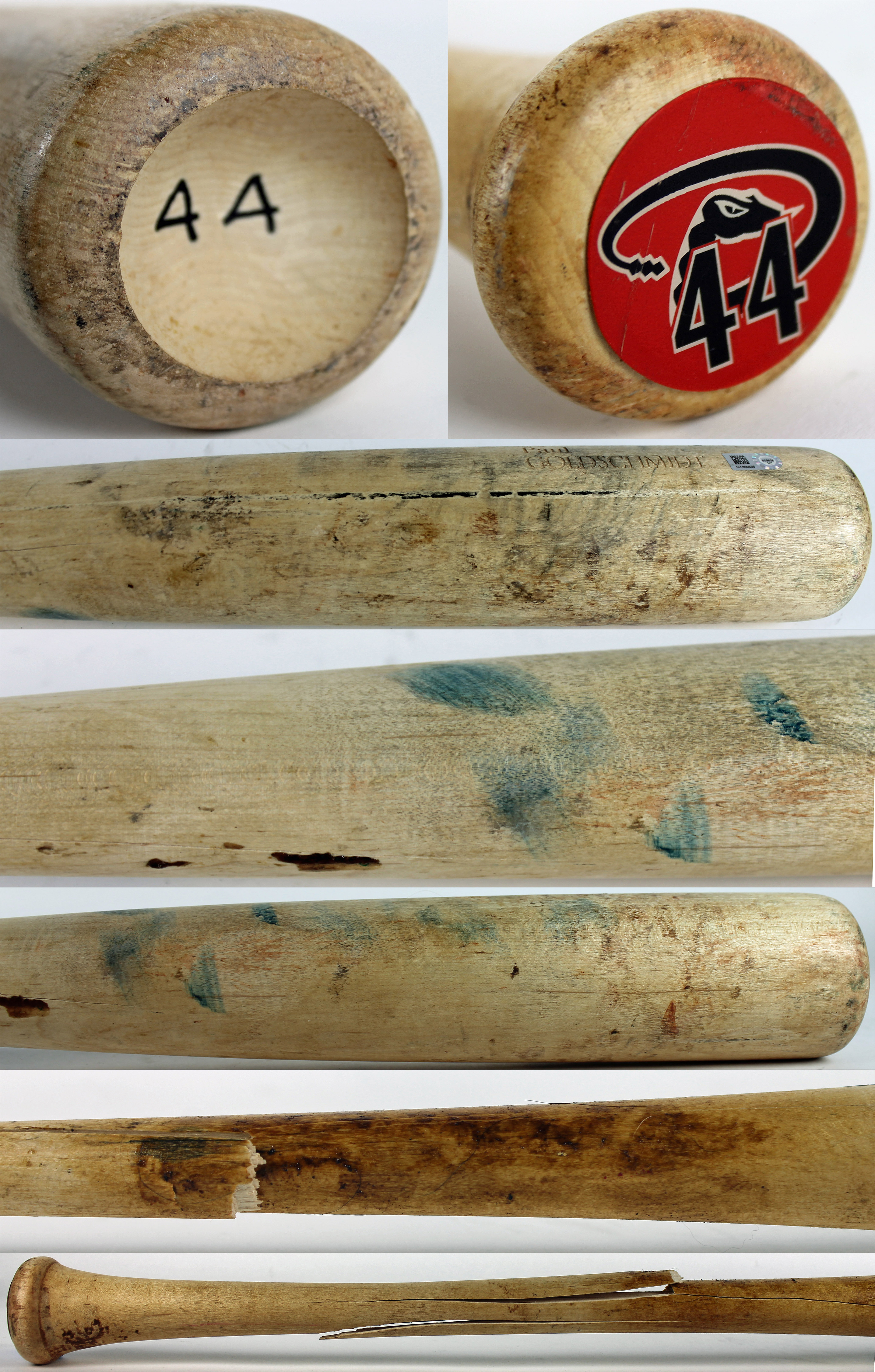 Lot Detail - Paul Goldschmidt 2015 Game Used Home Run Bat - 7/27