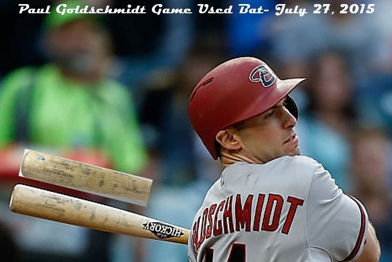 Lot Detail - Paul Goldschmidt 2015 Game Used Home Run Bat - 7/27