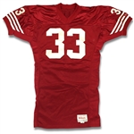 Roger Craig San Francisco 49ers Game Worn Jersey - 13 Repairs! (Incredible Use) 