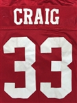 Roger Craig San Francisco 49ers Game Worn Jersey - 13 Repairs! (Incredible Use) 