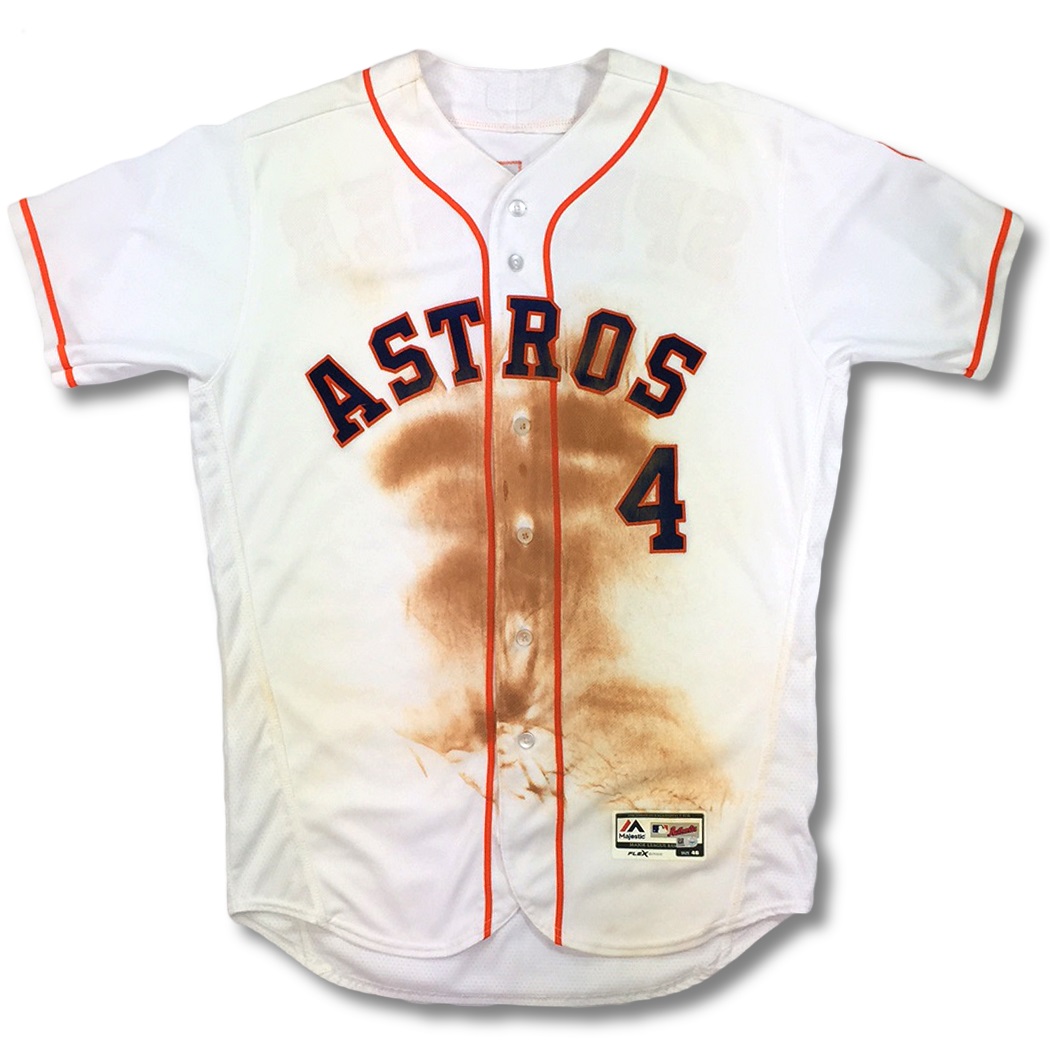 Lot Detail - George Springer 5/24/16 Houston Astros Game Worn Jersey - Home  Run (Dirty, MLB Auth.)