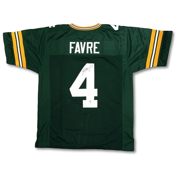 Brett Favre Autographed Green Bay Packers Jersey (Favre & JSA COA)