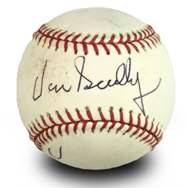 Vin Scully Autographed Major League Baseball (JSA COA)