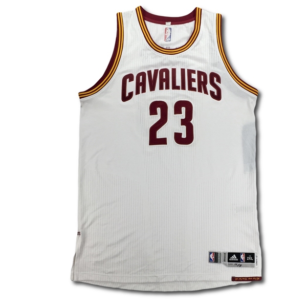 Lebron James 2014-15 Cleveland Cavaliers Game Used Jersey - Great Stats! (Photomatch, Meigray LOA)