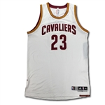 Lebron James 2014-15 Cleveland Cavaliers Game Used Jersey - Great Stats! (Photomatch, Meigray LOA)