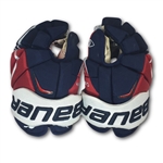 Alex Ovechkin Washington Capitals Game Used Hockey Gloves - Solid Use (Team COA)