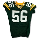 Nick Barnett 2010 Green Bay Packers Game Used Jersey - 10/3/10 vs Lions (Packers COA)