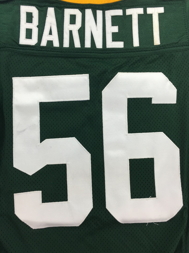 Lot Detail - Nick Barnett 2010 Green Bay Packers Game Used Jersey - 10/3/10  vs Lions (Packers COA)