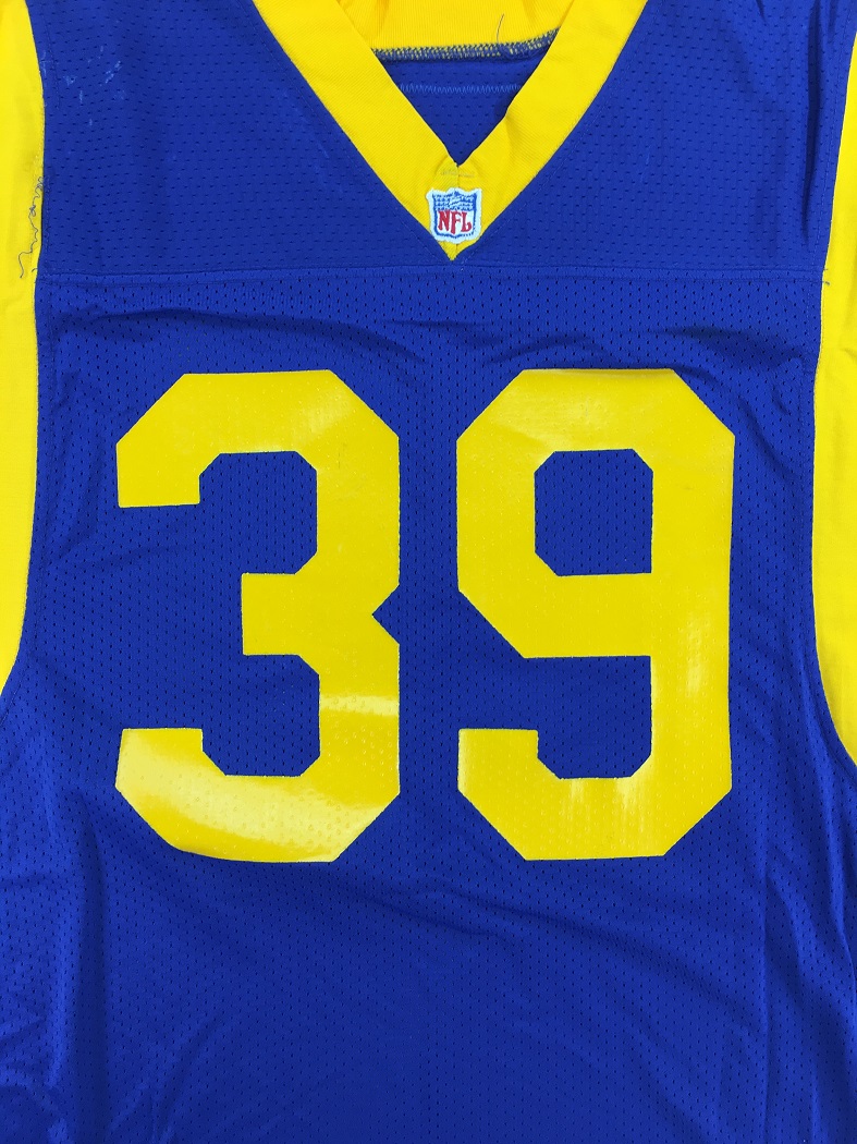 Lot Detail - Robert Delphino 1991 Los Angeles Rams Game Used Home Jersey -  Multiple Repairs