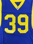 Robert Delphino 1991 Los Angeles Rams Game Used Home Jersey - Multiple Repairs