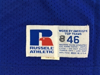 Robert Delphino 1991 Los Angeles Rams Game Used Home Jersey - Multiple Repairs