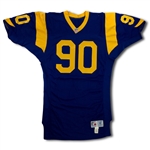 Sean Gilbert 1992 Los Angeles Rams Rookie Home Jersey - Modifications & Repairs