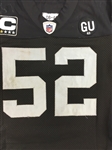 Kirk Morrison 2008 Oakland Raiders Game Used Jersey - Tremendous Use & Repairs (Raiders COA)