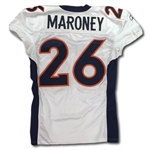 Lawrence Maroney 2010 Denver Broncos Game Used Jersey - International Series Patch (NFL Auctions COA)