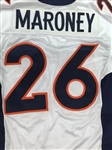 Lawrence Maroney 2010 Denver Broncos Game Used Jersey - International Series Patch (NFL Auctions COA)