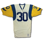 Gaston Greene 1988 Los Angeles Rams Game Used Road Jersey - Rookie Season & Repairs