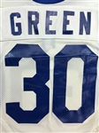 Gaston Greene 1988 Los Angeles Rams Game Used Road Jersey - Rookie Season & Repairs
