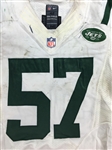Bart Scott 2012 New York Jets Game Used Road Jersey - Multiple Game Use & Repairs
