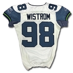 Grant Wistrom 2006 Seattle Seahawks Game Used Jersey - Team Repairs & Modifications