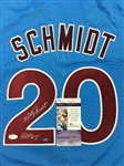 Mike Schmidt Philadelphia Phillies Autographed Jersey - HOF 95 Inscription (JSA COA)