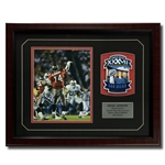 Brad Johnson Autographed 8x10 Framed Display w/Super Bowl XXXVII Patch (PSA COA)