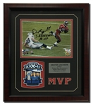 Dexter Jackson Autographed 8x10 Framed Display w/Super Bowl XXXVII Patch (PSA COA)