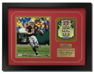 Steve Young Autographed 8x10 Framed Display w/Super Bowl XXIX Patch (PSA COA)