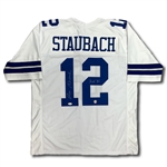 Roger Staubach Autographed Dallas Cowboys Jersey - HOF 85 Inscription (JSA COA, Player Holo) 