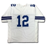 Roger Staubach Autographed Dallas Cowboys Jersey - HOF 85 Inscription (JSA COA, Player Holo) 