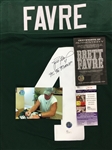 Brett Favre Autographed Green Bay Packers Jersey - 95,96,97 MVP Inscription (Favre, JSA COA)