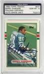 1989 Topps Barry Sanders Signed Rookie Card - PSA Gem Mint 10 Autograph Grade