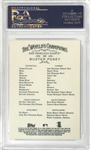 2010 Topps Allen & Ginter Buster Posey Signed Rookie Card - PSA Gem Mint 10 Auto