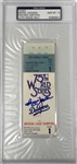 1978 World Series Ticket Signed by Reggie Jackson - 75th World Series (PSA Gem Mint 10 Auto)