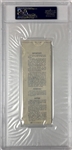 1978 World Series Ticket Signed by Reggie Jackson - 75th World Series (PSA Gem Mint 10 Auto)