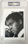 Muhammad Ali Autograped Black & White Photograph - PSA Slabbed/Encased