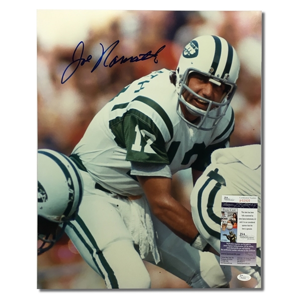 Joe Namath Autographed 16x20" Photograph (JSA COA)