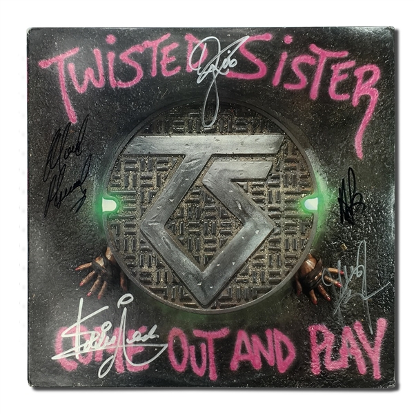 Twisted Sister Autographed “Come Out and Play” Album - Eddie Ojeda, Jay Jay French, AJ Pero, Dee Snider & Mark Mendoza (JSA LOA)