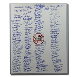 New York Yankees Hall of Famers & Stars Autographed 16x20 Poster - 111 Signatures! 