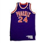 Tom Chambers 1988-89 Phoenix Suns Game Used Road Jersey - Great Use (Trainer LOA, GF LOA)