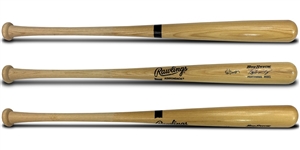 Ken Griffey Jr & Ken Griffey Sr Dual Autographed Rawlings Big Stick Bat (JSA COA)