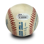 Yogi Berra & Whitey Ford Dual Autographed Official Baseball (JSA COA)