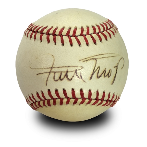 Willie Mays Autographed Official National League - Bartlett Giamatti - Baseball (PSA COA)