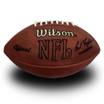Jim Brown Autographed Official Wilson NFL Football (PSA COA)