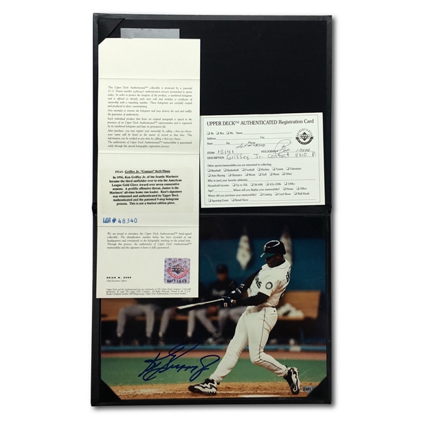 Ken Griffey Jr Autographed 8x10" Photograph (Upper Deck COA)