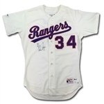 Nolan Ryan 1991 Texas Rangers Signed Professional Model Jersey (Jamal Lewis Collection LOA)