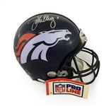 John Elway Autographed Denver Broncos Full Size Authentic Proline Helmet (JSA LOA)