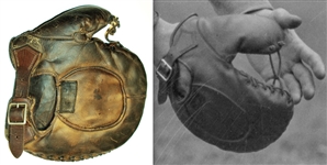 Lou Gehrig 1923-26 Rookie Era Professional Model D&M 1st Base Mitt (Excellent Wear & Incredible Style Match)