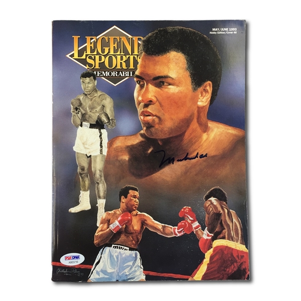 Muhammad Ali Autographed Magazine - PSA Gem Mint 10 Auto